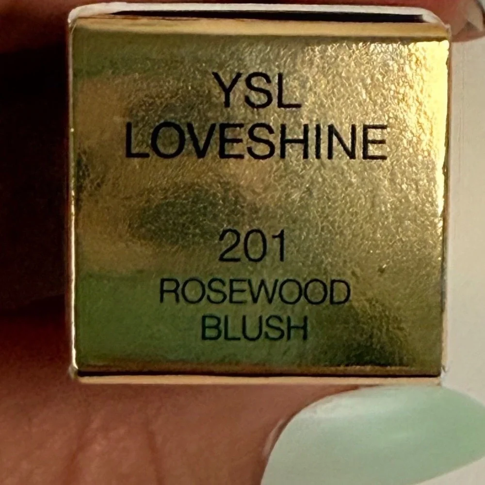 YSL Lipstick Loveshine Rosewood Blush 201 Lip Oil Tinted Hydrating‎ Mini New